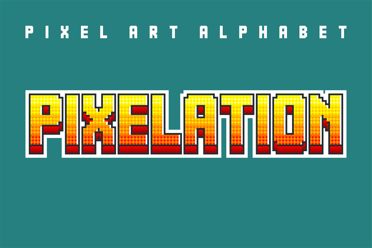 Original pixel alphabet, an Object Graphic by RevelStockart (Photo 1 of 4)