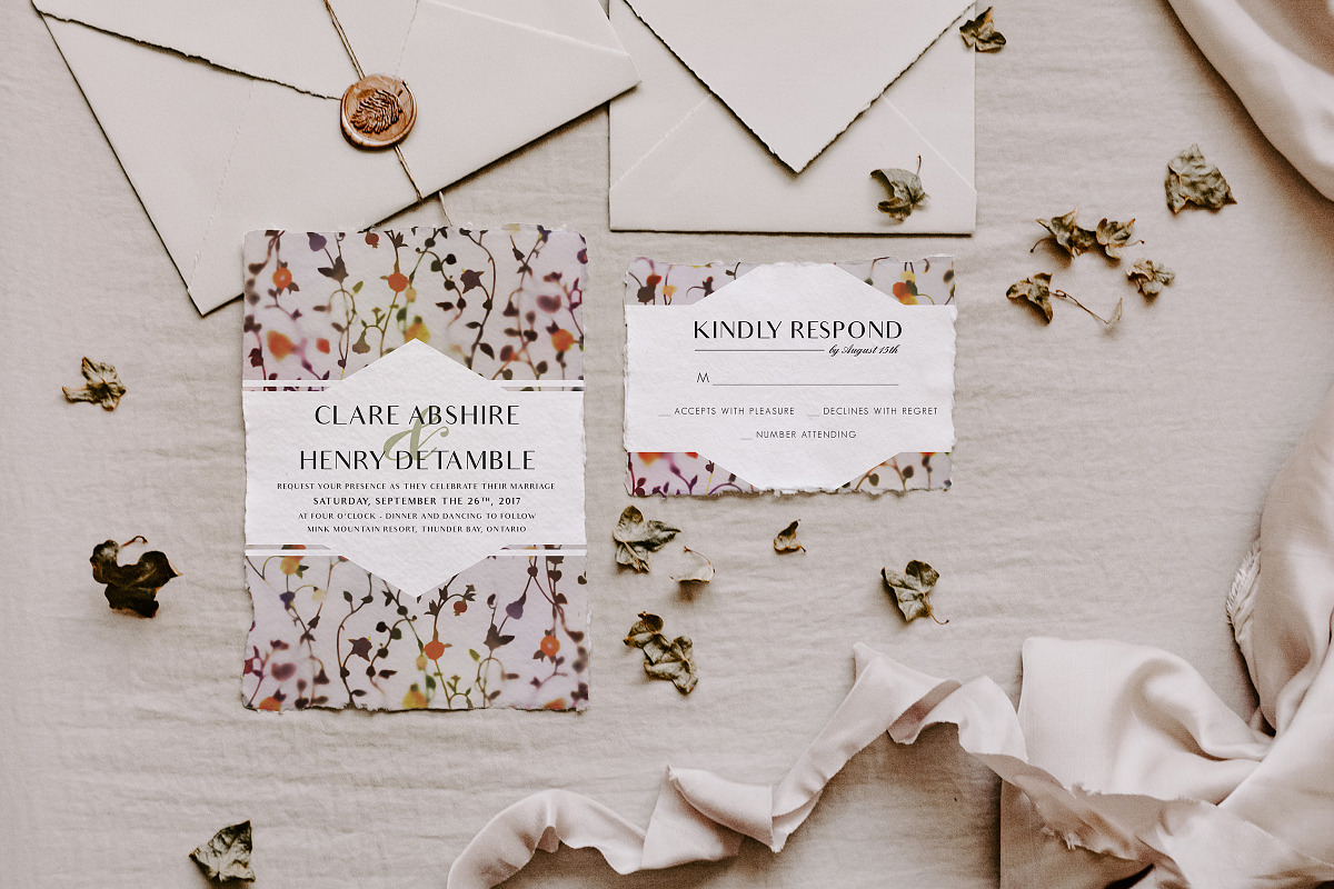 Deckle Edge Paper Mockup Bundle, a Print Template by Barn Owl Studio (Photo 3 of 11)