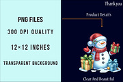 Snowman Winter Clipart Bundle, an Illustration by SinaCreation (Thumbnail 6 of 7)