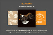 Vintage Eagle Illustrations, an Animal Illustration by ARQAM Studio (Thumbnail 4 of 9)