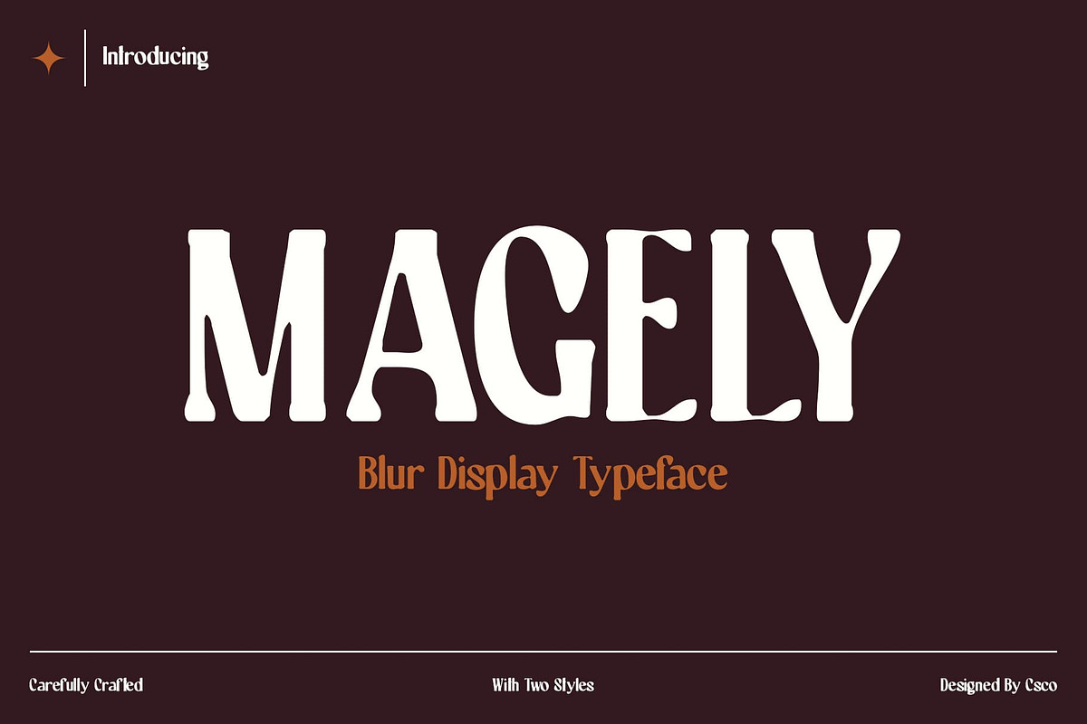 Magely Blur, a Serif Font by Craft Supply Co. (Photo 1 of 8)