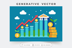 A chart showing financial growth wit, a Graphic by Iftikhar Alam