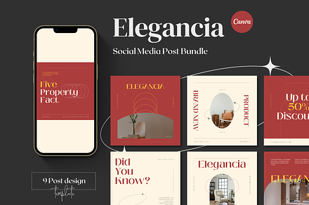 Elegancia - Instagram Post Canva, a Social Media Template by Ibrahima_Studio