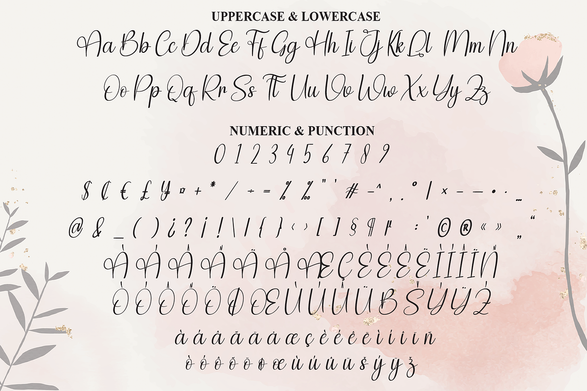 Blushing Sunday | Script Font, a Handwritten Font by Scratchones (Photo 7 of 9)