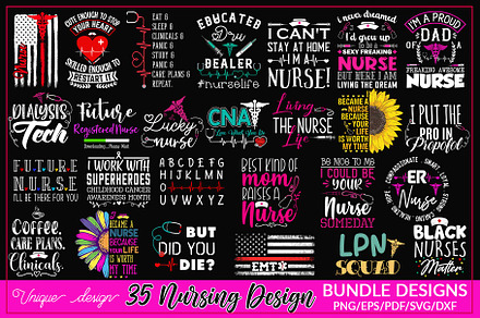 Nursing Designs Bundle, Nurse Bundle
