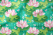 The frogs are on the pond, a Pattern Graphic by MarynArts (Thumbnail 5 of 5)