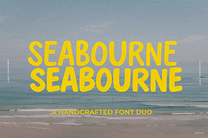 Seabourne Handmade Marker Font Duo, a Font by Laras Wonderland