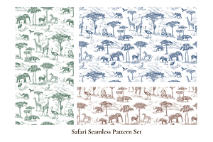 Wildlife Seamless Pattern Bundle