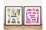 Travel Poster Big Bundle Vector Art, an Object Graphic by MEDZ (Thumbnail 10 of 10)