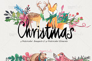 Christmas Watercolors, an Illustration by iHeartStudio (Thumbnail 1 of 3)