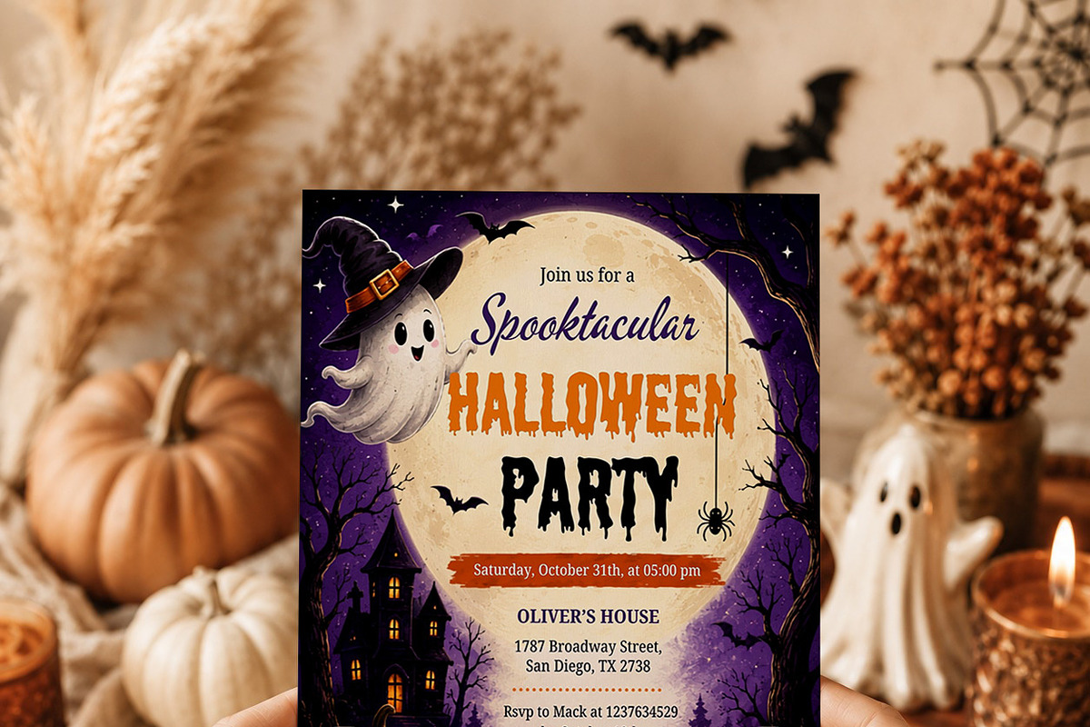 Halloween Party Invitation, an Invitation Template by Arslan (Photo 2 of 5)