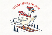 Honking Through the Snow Goose, an Illustration by CraftArtStudio (Thumbnail 1 of 4)
