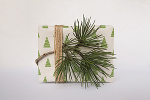 Christmas box gift + mock up
