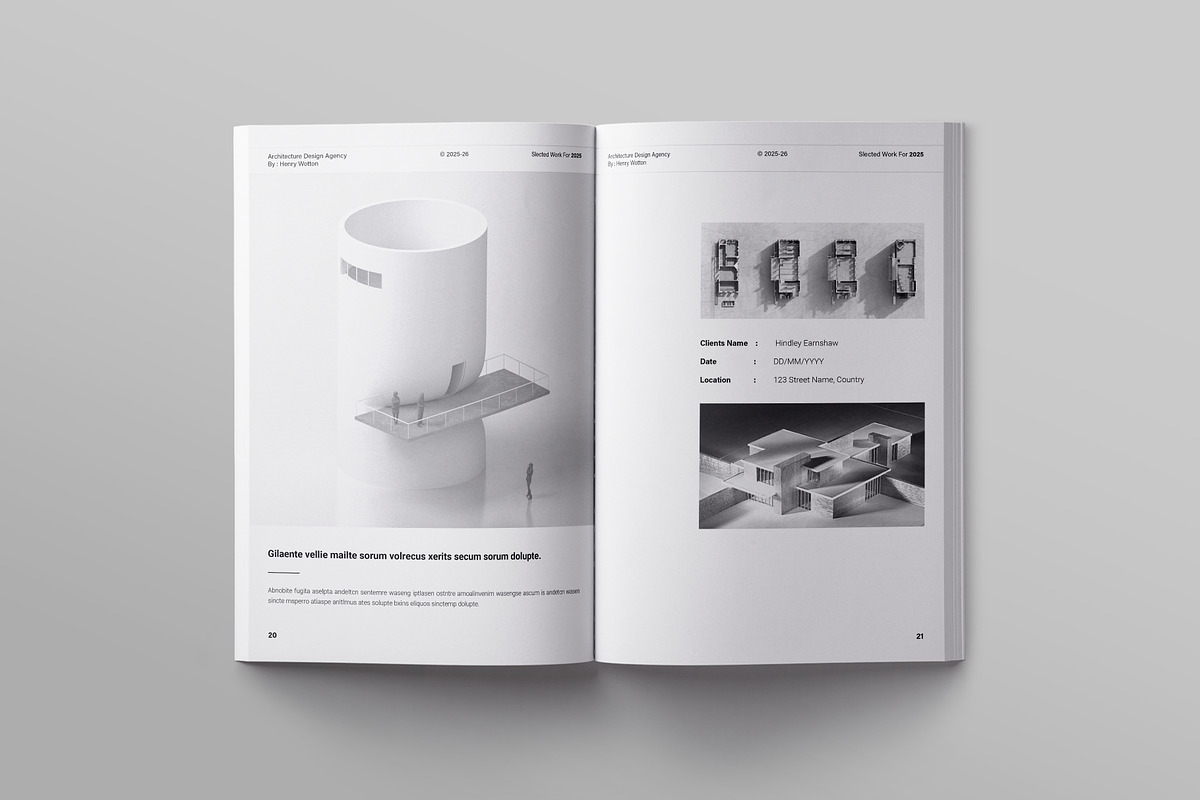 Architecture Portfolio Template, a Brochure Template by ElvinPrint (Photo 8 of 17)