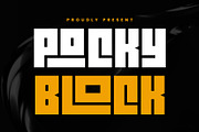 Pocky Block, a Font by Arterfak Project (Thumbnail 1 of 12)