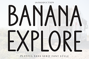 Banana Explore, a Sans Serif Font by InermediaSTUDIO (Thumbnail 1 of 8)