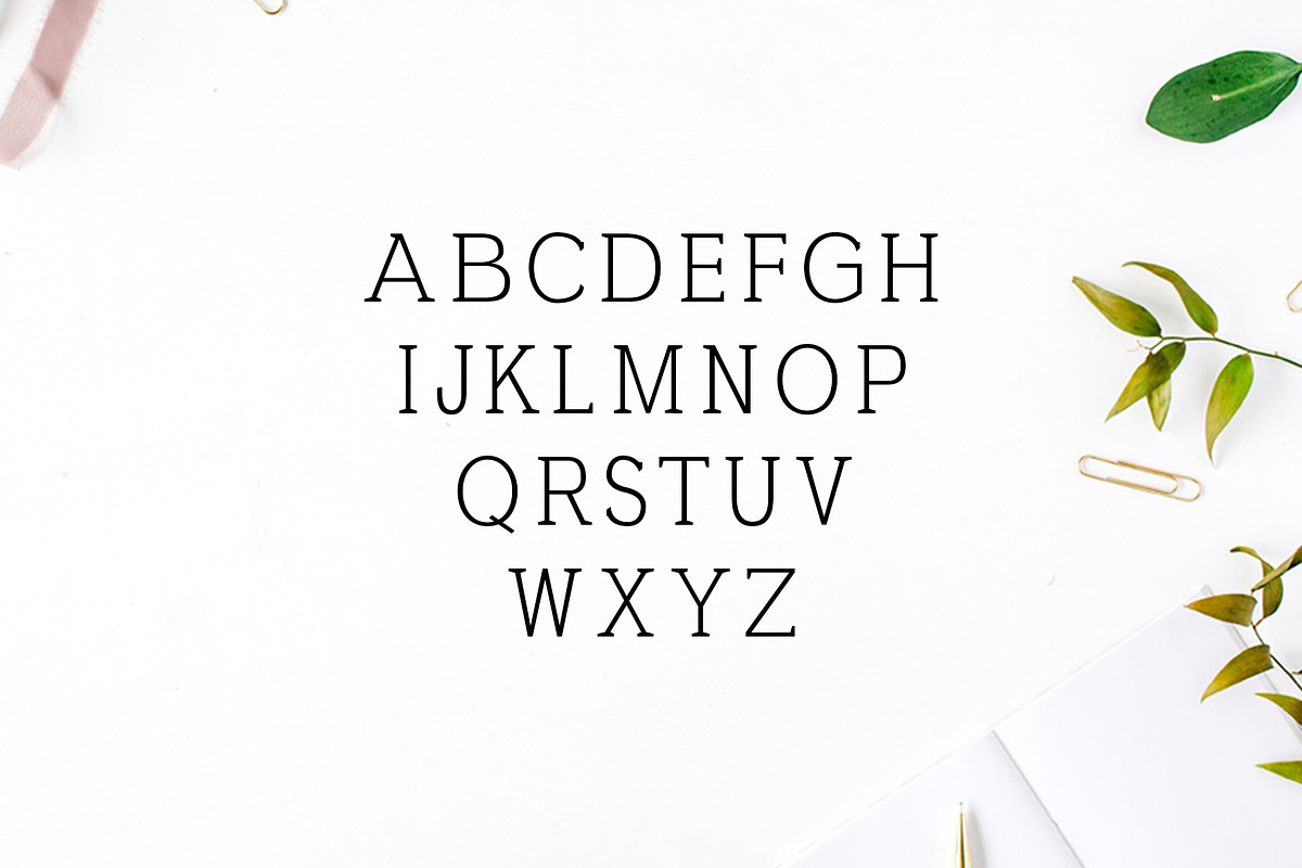 Ahijah A Clean Serif Font Family preview 2
