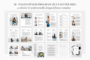 Fitness Workout Book Template