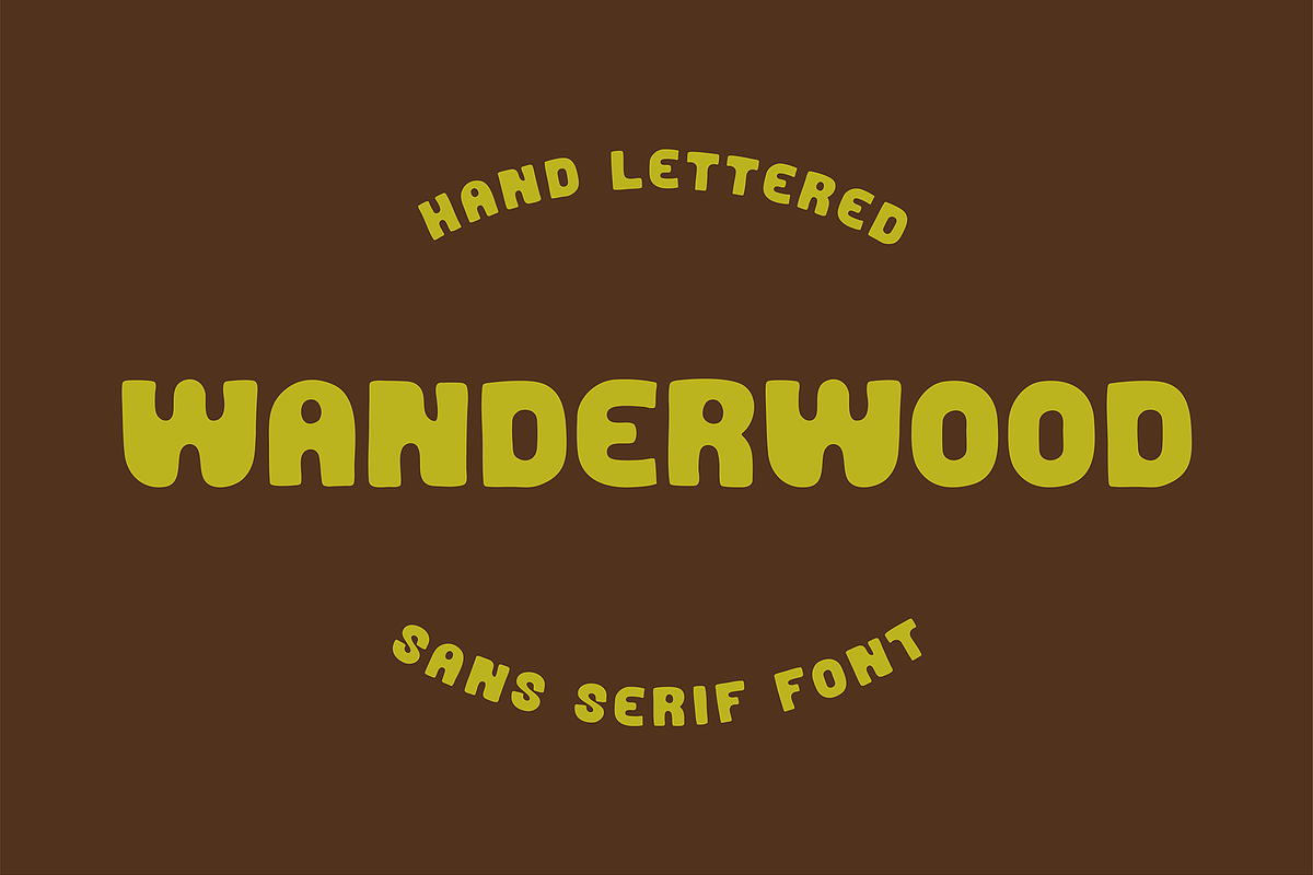 Wanderwood, a Sans Serif Font by Pink Tiger Creative (Photo 2 of 8)
