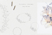 Floral wreath Wedding Flowers crest, an Illustration by Summer Nightingale Art (Thumbnail 3 of 7)