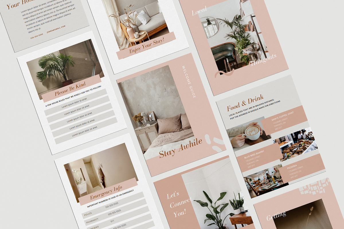 AirBNB Canva Welcome Guide preview 2