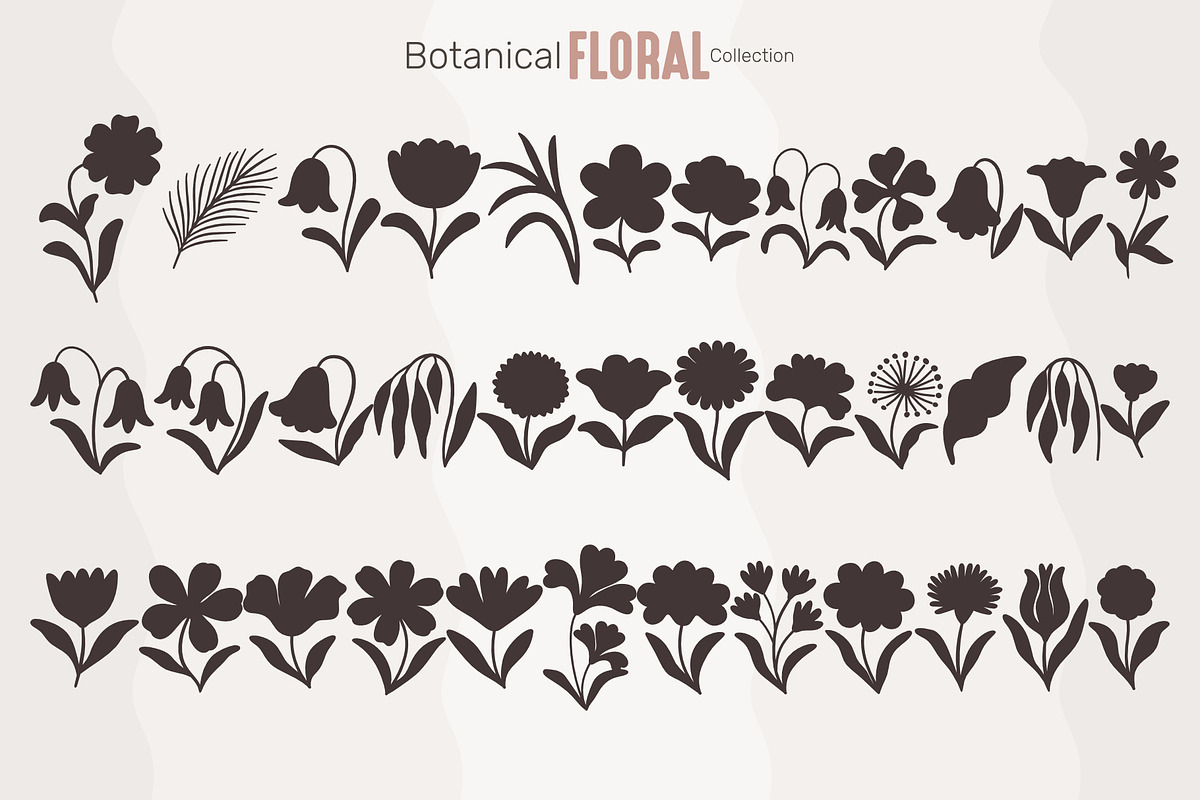 Botanical Floral Collection, an Object Graphic by moja doodle (Photo 8 of 11)