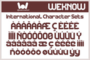 Chocolate font, a Sans Serif Font by weknow (Thumbnail 8 of 8)