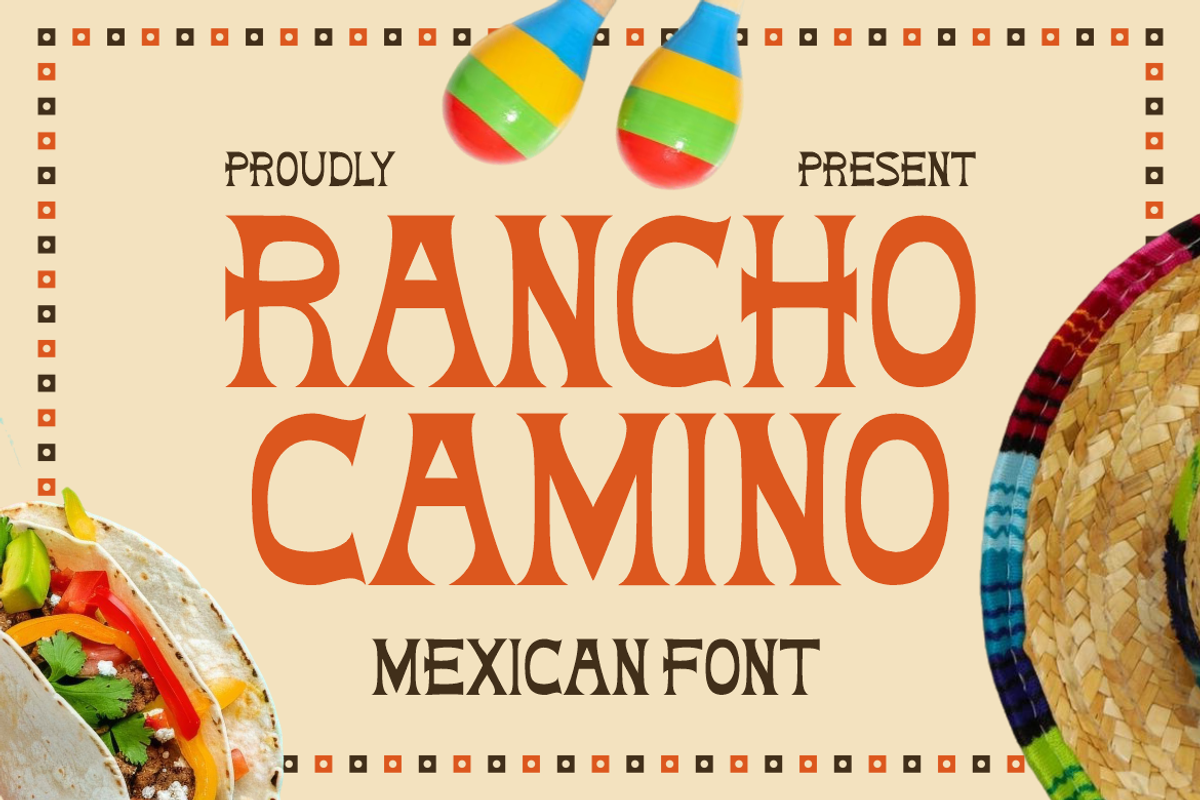Rancho Camino Mexican Font, a Font by PutraCetol Studio (Photo 1 of 5)