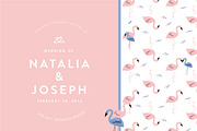 Beautiful flamingo wedding invites, an Invitation Template by Laffmate (Thumbnail 2 of 5)