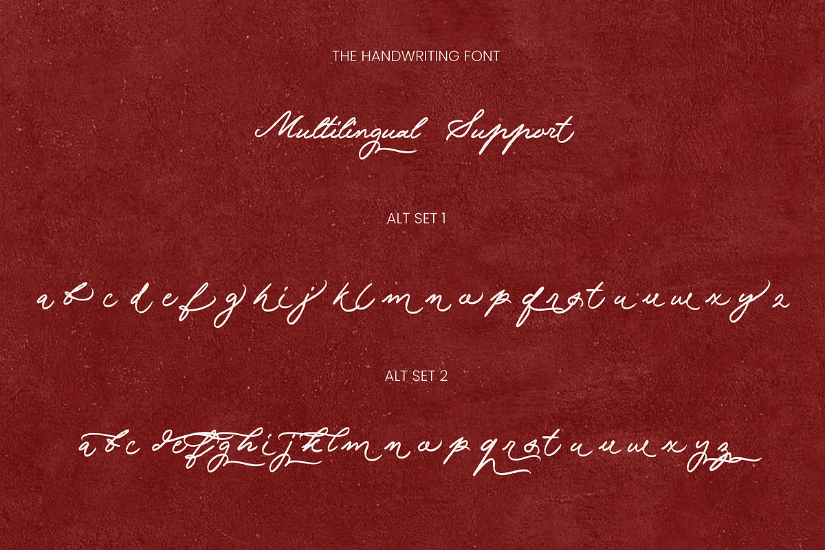 Cherie Rossé Handwritten Font, a Handwritten Font by Pinakiaa Studios (Photo 12 of 14)