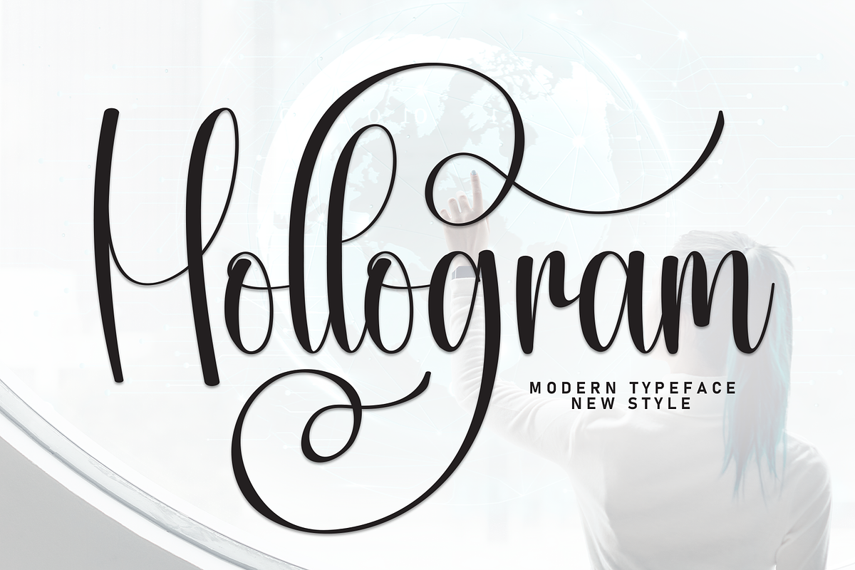 Hollogram | Script Font, a Handwritten Font by Scratchones (Photo 1 of 9)