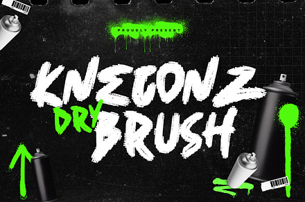 Kneconz - Dry Brush Font