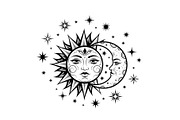 Sun Moon Celestial Mandala Bundle, an Illustration by Gaye Art (Thumbnail 13 of 31)