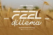 Feel Dillema – Vacation Font Duo, a Sans Serif Font by Artiveko (Thumbnail 1 of 6)