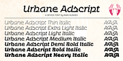 Urbane Adscript, a Script Font by Device (Thumbnail 4 of 7)
