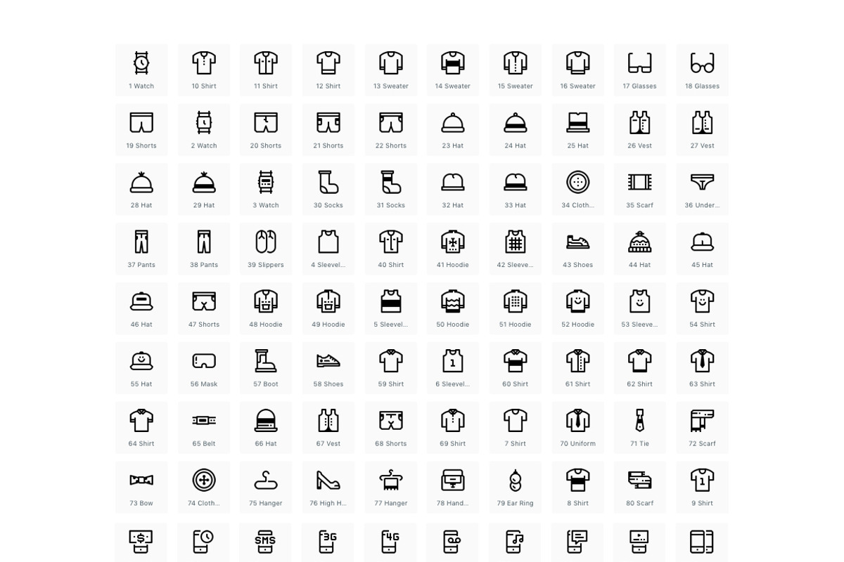 2,140 ~ minimal icon - free update, an Outline Icon by Just Icon (Photo 6 of 7)
