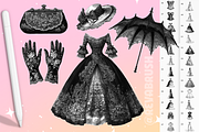 Procreate Vintage Clothes brushes, a Brush Add-On by Revabrush (Thumbnail 6 of 10)