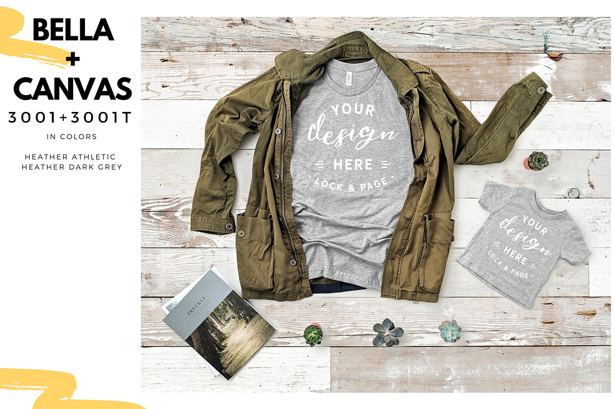 T-Shirt Mockup Bundle Bella Canvas, a Shirt Mockup by lock and page (Photo 7 of 71)
