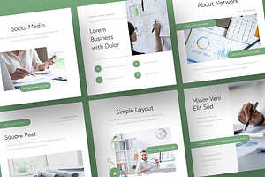 Business Instagram Post Templates, a Social Media Template by Filip Studio