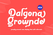 Dalgona Grownde || Unique Sans Serif, a Sans Serif Font by Idea Studio (Thumbnail 1 of 10)