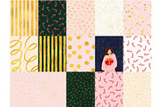 100 Christmas Backgrounds, a Background Graphic by PaperJamLab (Thumbnail 7 of 18)