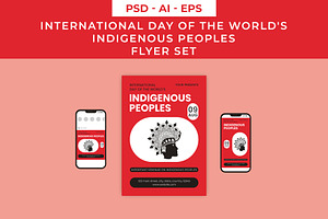 World's Indigenous Peoples Flyer Set, a Flyer Template by Lakhan1998