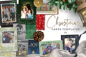 Christmas Card Templates V.4