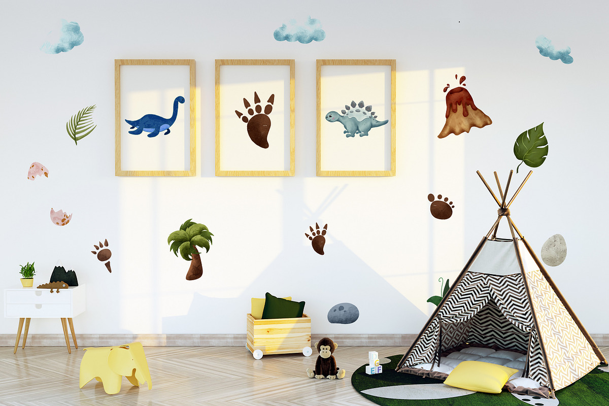 Nursery frame and wall mockup bundle, a Print Template by MockupMarket (Photo 12 of 14)