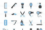 50 Barber’s Tools Blue & Black Icons, an Icon by IconBunny (Thumbnail 2 of 2)