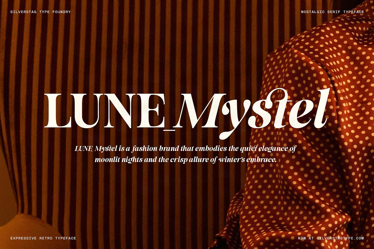 La Mystere - Editorial Serif Font, a Serif Font by SilverStag Type Foundry (Photo 10 of 30)