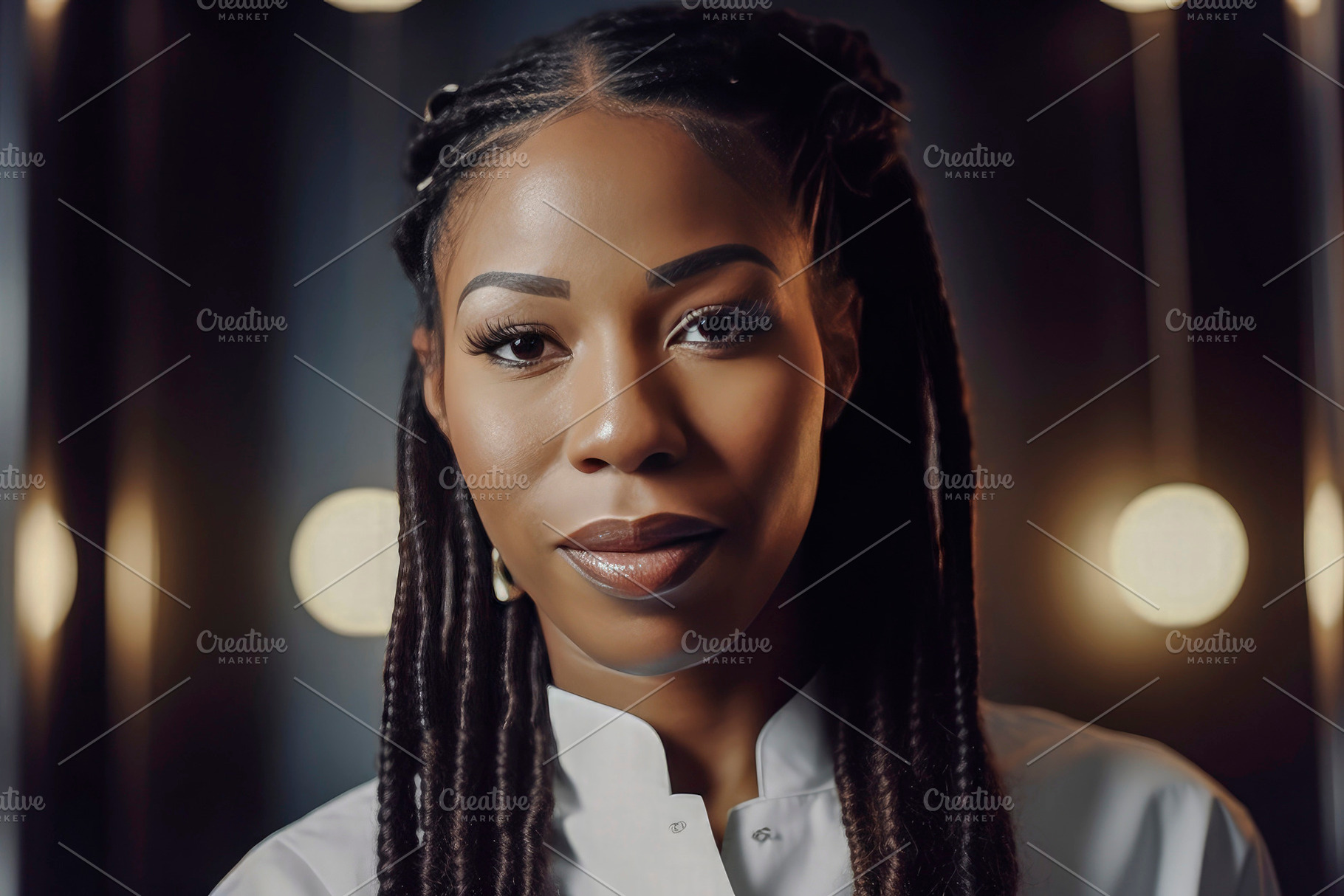 Black woman chef, a Person Photo by huertas19