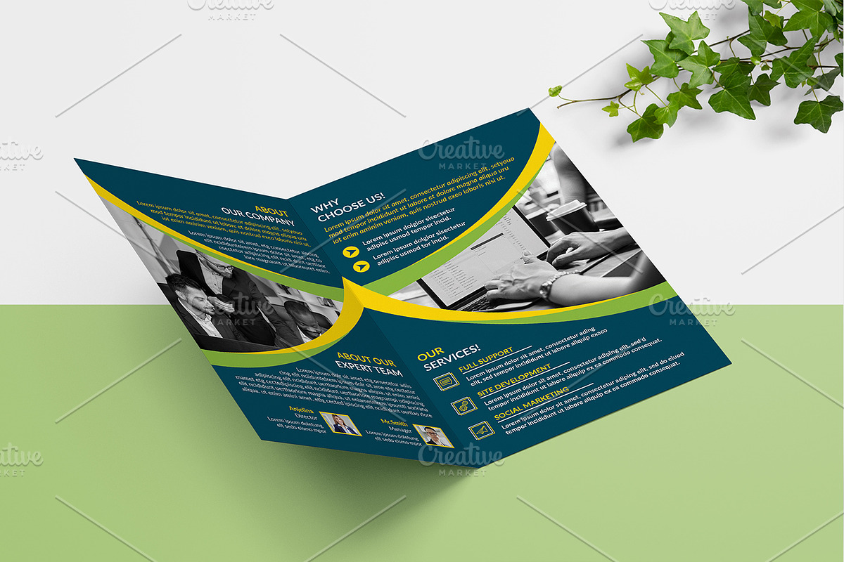 Bifold Business Brochure V1037, a Brochure Template by Template Shop (Photo 3 of 4)