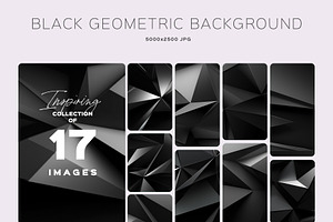 BLACK GEOMETRIC BACKGROUND