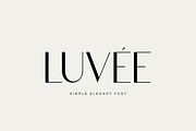 Luvee Simple Elegant Sans, a Sans Serif Font by elvinova (Thumbnail 1 of 7)